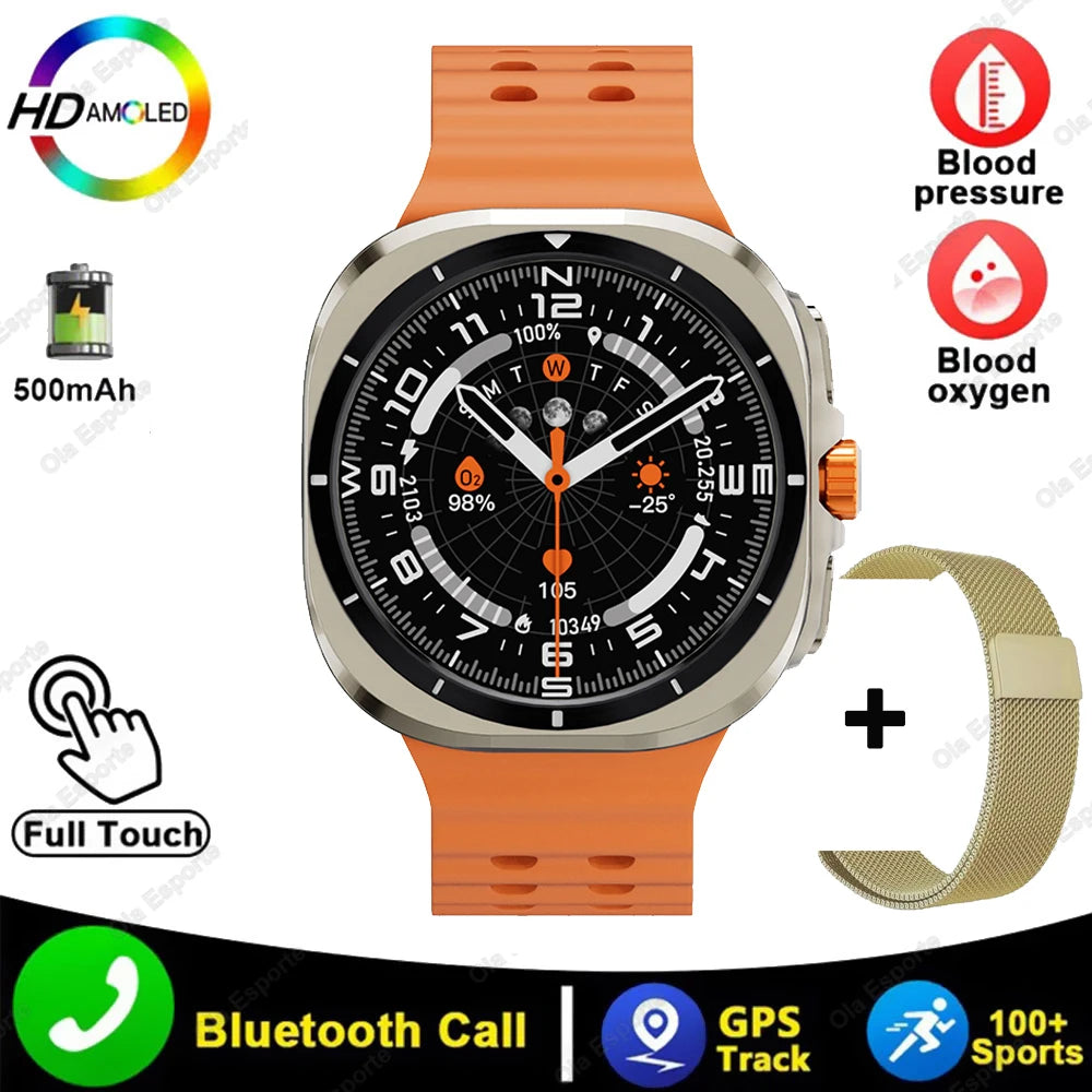 series 8 ultra watch 47mm Smart Watch IP68 Waterproof Bluetooth Call Compass Smartwatch for Men Women 1.43" AMOLED Screen