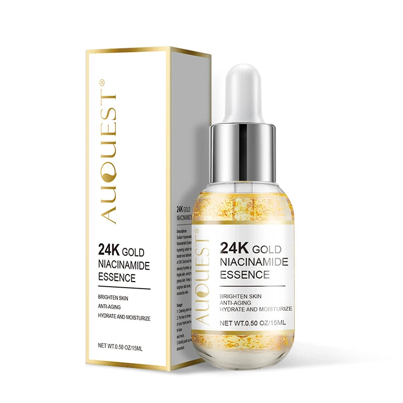 Niacinamide Serum Hyaluronic Acid for Face 24K Gold Essence Whitening Anti-aging Collagen Facial Serum Skin Care Products