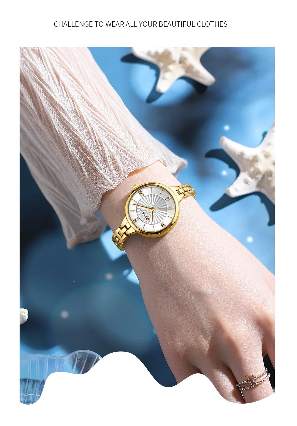 CURREN Luxury Women Bracelet Quartz Watches For Women Magnetic Watch Ladies Sports Dress Wrist Watch Clock Relogio Feminino