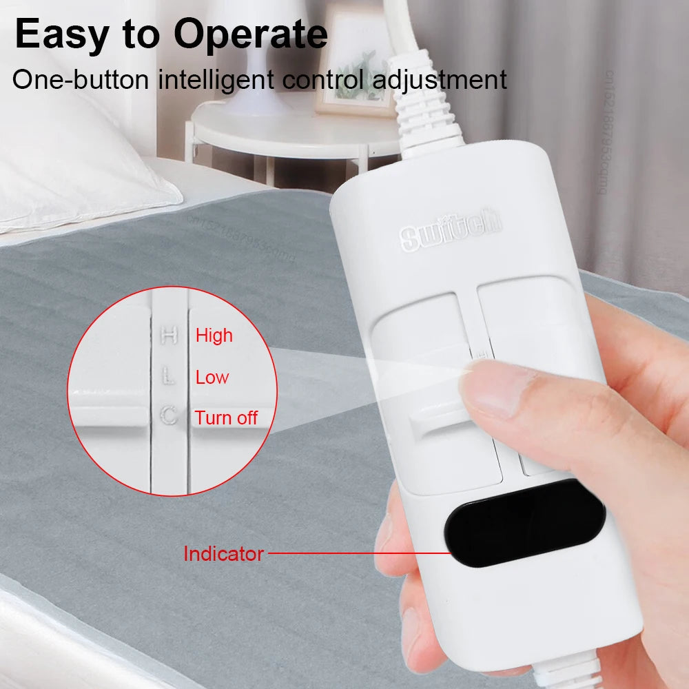 Electric Heating Blanket Automatic Thermostat Double Body Warmer Bed Mattress EU Plug 220V Electric Heated Carpets Mat Pad