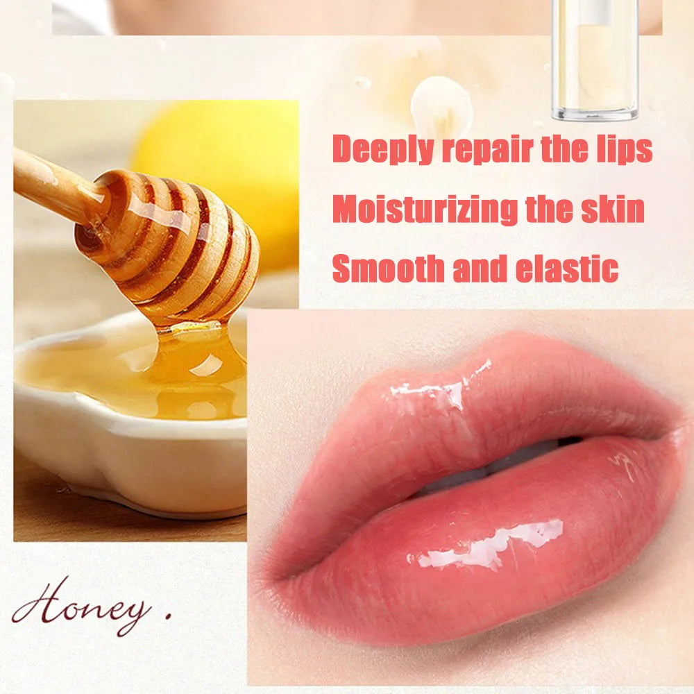 Honey Milk, White Peach Oolong Lip Essence Oil To Repair Dry Lips Remove Dead Skin Moisturize Tender and Fade Free Lip Balm