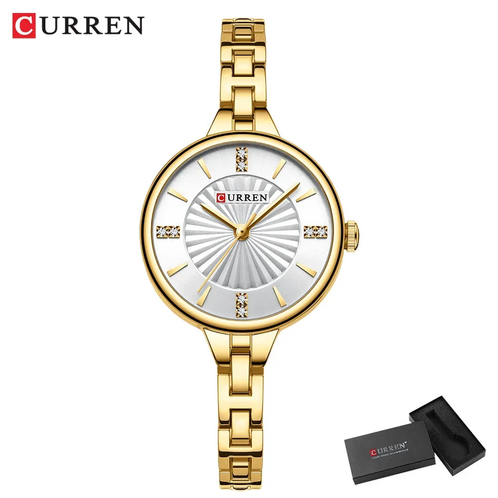 CURREN Luxury Women Bracelet Quartz Watches For Women Magnetic Watch Ladies Sports Dress Wrist Watch Clock Relogio Feminino