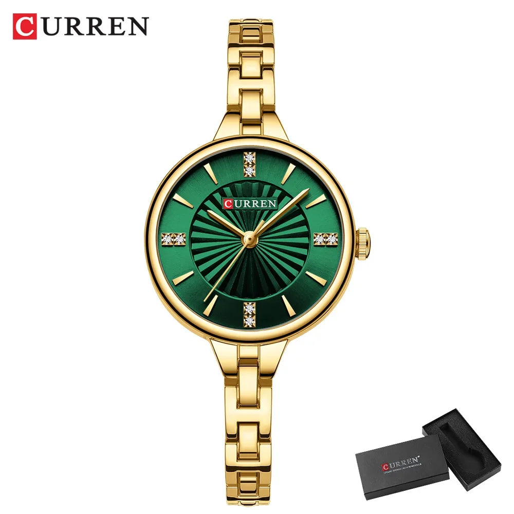 CURREN Luxury Women Bracelet Quartz Watches For Women Magnetic Watch Ladies Sports Dress Wrist Watch Clock Relogio Feminino